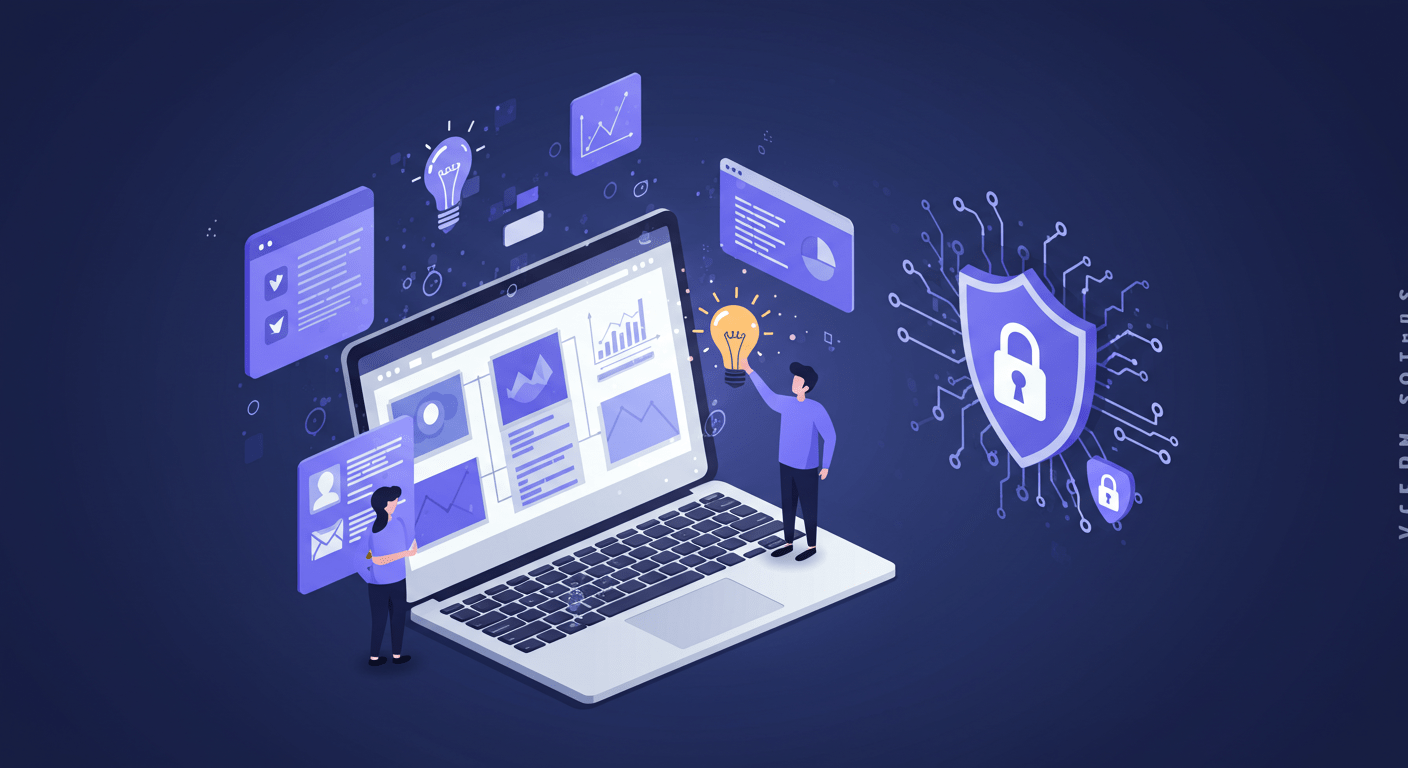 Web Design & Development Illustration